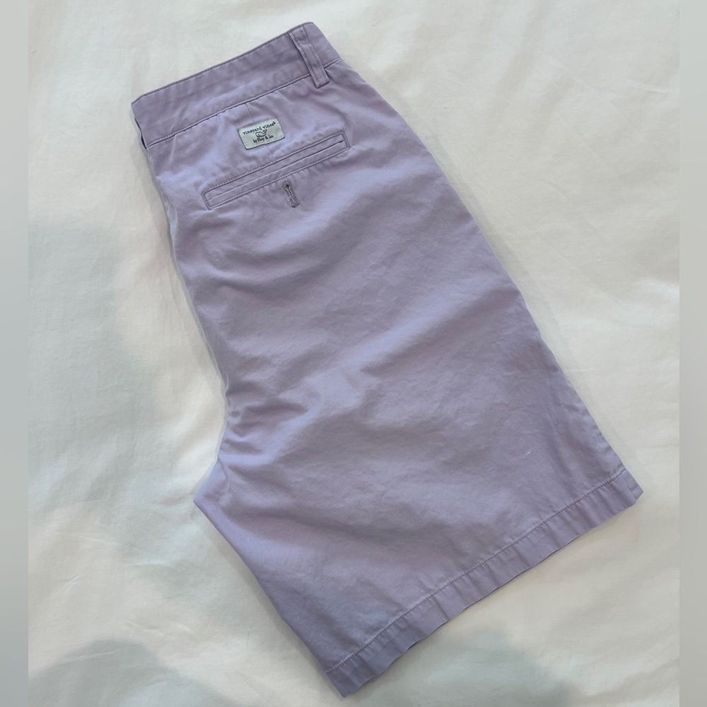 Vineyard Vines Men’s Club Shorts Lavender Purple Size 32 Cotton Chino